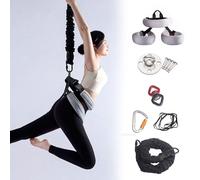 Bungee Fitness Kit, Fun 4D Aerial Yoga Dance Sangle De Suspension, Solide Harnais Bungee Fitness Cord, Aérien pour La Force, La Mise en Forme(XL)
