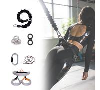 Bungee Fitness Kit, Yoga Volant Corde, Yoga Bungee Corde Kit D'entraînement De Résistance À Domicile, pour La Danse, La Maison, Le Gymnase(Pink)