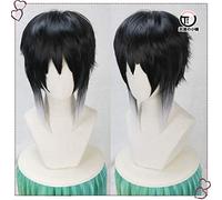 Bungo chiens errants Ryuunosuke Akutagawa 32cm résistant à la chaleur cheveux synthétiques Cosplay accessoires accessoires fête d'halloween + casquette de perruque gratuite
