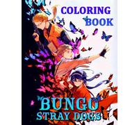 Bungo Coloring Book: Awesome Mindfulness Stray Simple Dogs Fun Books For Adults And Kids Colouring
