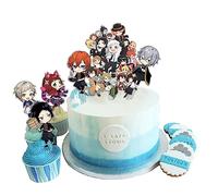 Bungo Stray Dogs Décorations de fête sur le thème de l'anime pour gâteaux d'anniversaire avec décorations de gâteaux et cupcakes