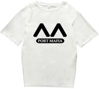 Bungo Stray Dogs Hoodie T-Shirts Pullover Bungou Stray Dogs Wan! Japanese Funny Manga Osamu Dazai Twin Dark Port Mafia Casual Loose Top Tee Jumper Manches Courtes(Large)