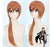 Bungo Stray Dogs Nakahara Chuya Cosplay perruque 70 cm longue droite résistant à la chaleur synthétique cheveux perruque pour homme unisexe Anime perruque marron
