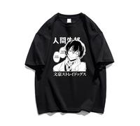Bungou Stray Dogs T-Shirt Manches Courtes pour Adolescents Haut D'été Populaire De Haute Qualité Graphique Hip Hop Imprimé en 2D (M,Color 01)