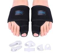 Bunion Splint Kit Correcteur Jour et Nuit-Night Time Hallux Valgus Redresseur d'orteil Plus 6pcs Daytime Soft Soulagement Gel Douleur Séparateurs Dans Chaussures pour Homme et Femme (S)