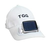 BUNIQ Ventilateur Solaire - Chapeau Casquette Baseball Ventilateur Solaire | Pare-Soleil à Boucle réglable Chapeau à Large Bord détachable pour Le Camping