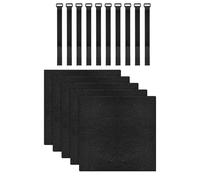 Bunk Bed Ladder Pads - 5 Piece Anti Slip Safety Set, Adjustable Hoop Strap Protectors, Soft Cushion Steps for Dorm College RV Apartment Kids Bedroom, Ladder Grip Mats, 9.84x9.84x0.59 Inches