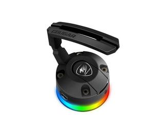 BUNKERRGB - SUPPORT CORDON SOURIS COUGAR BUNKER RGB AVEC VENTOUSE NOIR