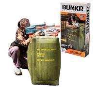 BUNKR - Battle Zones - Green Crate - Caisse verte gonflable - Compatible avec Nerf, Laser X, X-Shot et BoomCo