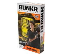 BUNKR - Battle Zones - Waste Barrel - Poubelle gonflable jaune - Compatible avec Nerf, Laser X, X-Shot et BoomCo