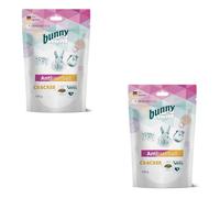Bunny Antihairball Cracker Lot de 2 paquets de 100 g Complément alimentaire pour lapins nains, cochons d'Inde et chinchillas Soutien en cas d'excrétion des poils avalés
