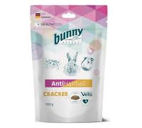 Bunny Antihairball Crackers | 100 g | Complément alimentaire pour lapins nains, cochons d'Inde et chinchillas | Soutien en cas d'excrétion des poils avalés
