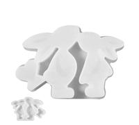 Bunny avec coeur Silicone Moules Lapin de Pâques Love Design Casting en