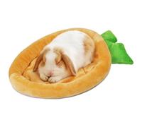 Bunny Bed For Rabbits Cage - Soft Warm Carrot Shape Sleeping Mat | Rabbits Bed Carrot Shape | Flannel Material Small 37x24x5cm 120g Large 51x35x5cm 200g - For Pet Chinchilla Guinea Indoor Outdoor Couc