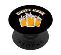 Bunny Beer Lover Happy Easter Sunday Egg Boire Un œuf PopSockets PopGrip Adhésif