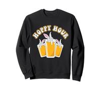 Bunny Beer Lover Happy Easter Sunday Egg Boire Un œuf Sweatshirt