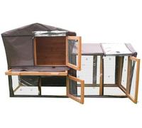 BUNNY BUSINESS Clapier à Lapins pour Plus de 20 Types de clapiers à Lapins (grève) Marron