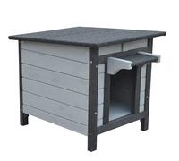 Bunny Business Niche en Bois pour Lapin/Cochon d'Inde/Chat Gris foncé 50 x 42 x 43 cm