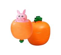 Bunny Carrot Fidget Toys, 2-Piece Stress Relief Set, Soft Squishy Squeeze Toy with Slow Rebound, Playful Hand Toys, Fun Stress Balls with Adorable Design, Fidget Toy for School Travel
