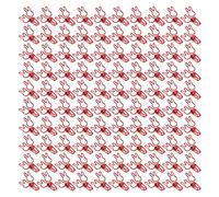 Bunny Clips 100pcs | Metal Office | Stationery Present (Rouge)