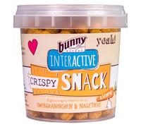 Bunny Crispy Snack Carotte | 25 g | Complément Alimentaire pour Lapins Nains et rongeurs | La collation de récompense Parfaite pour Les rongeurs | Seulement 3 ingrédients | refermable