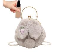 Bunny crosbody Bag - Plush Rabbit Cartoon Bag, Cute Animal Handbag Soft Lovely Accessory For Women| Doll Hand With Lightweight Design Daily Use Travel