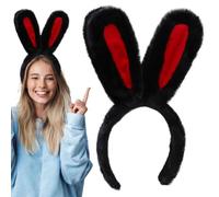 Bunny Ears Headband - Plush Fuzzy Easter Bunny Ear Hairband | Easter Bunny Ear Hairband, Plush Fuzzy Bunny Ears Headwear And Cute Costume For Kids Easter Birthday Parties