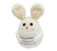 Bunny en Tricot À L'oignon - Crochet Positive Vegetables Doll, Dessin Animé Jouet | Adorable Figure D'encouragement Fait À La Main, Décoration De Bureau D' De La Chambre pour Une Idée Présente