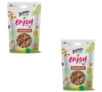 Bunny EnjoyNature Mélange de larves de vers à soie - Lot de 2 x 40 g - Complément alimentaire naturel pour rongeurs - Peut fournir des protéines précieuses et des acides aminés essentiels