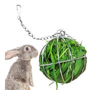 Bunny Hay Feeder Ball - Stainless Steel, 3.15in Small Animal Herss Ball
