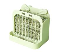 Bunny Hay Feeder Lot de 9,3 x 6,3 x 7,9 pouces | Distributeur de foin pour lapins de grande capacité pour hamsters chinchillas, gerbilles, petits animaux domestiques, planeurs, cages