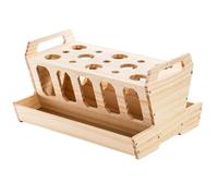 Bunny Hay Feeder Râtelier à Foin en Bois pour Lapins, cochons d'Inde et Chinchillas, mangeoire de Grande capacité, poignée Facile à déplacer, mangeoire pour Les Petits Animaux