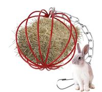 Bunny Hay Howder, Dispensateur De Rack De Foin pour Bunny - Toys Toys Suspension Boule d'alimentation en en Métal, Fournitures pour Animaux