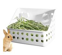 Bunny Hay Rack Dispenser, Grass Feeder Cage Attachment, Small Pets Hamsters, 20x14x12cm, Chinchillas, Ferrets, Rabbits, and Indoor Animal Habitats Experience Without Cluttering