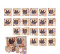 Bunny Head Treat Boxes - 24 Piece Transparent Window Cute easterCase, easterPackaging Box for Cake Cookie Snack Toys Crafts Holiday Birthday Wedding Party | Favor Boxes, School easterCelebration