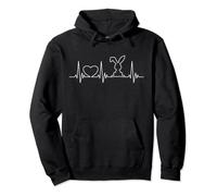 Bunny Heartbeat Design Coeur de lièvre Lapin mignon Sweat à Capuche
