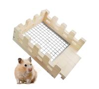 Bunny Hideaway, Wooden Cage Shelter, Small Animal Resting Nest, Natural Wood Build, Comfortable, Ideal for Rabbits, Hamsters, and Chinchillas, 8.86 inches, Brown, 1 Piece