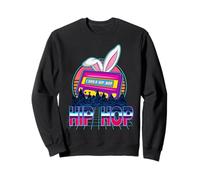 Bunny Hip Hop Vintage Cassette Retro Mixtape Rabbit Easter Sweatshirt