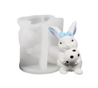 Bunny Hold Moules à savon en forme d'œuf de Pâques - Moule en silicone 3D - Pour bricolage, fabrication de bougies, argile polymère, bricolage, plâtre, décoration de la maison