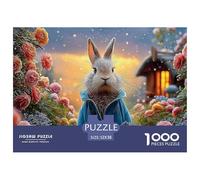 Bunny in A Blue Coat Peter Rabbit Standing 1000 Pièces Papier Écologique Résistant Coffret De Puzzles Bunny Stimulant Et Éducatif Jeu Familial Puzzles pour Adultes Et Enfants 52x38cm/1000pcs