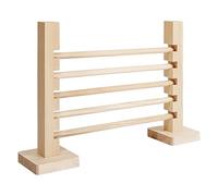 Bunny Jump Bar Pine - Small Animal Wooden Agility Agility Forme Réglable Puzzle Training Training For Rabbit Chinchilla Ferret | Interactive Cage Play Exercice Ennui Relieon Indoor Outdoor Park Garden