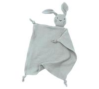 Bunny Lovey Couverture confortable en coton pour tout-petits - Jouet de sécurité en forme de lapin doux - Sucette - Aide à l'endormissement - Chambre d'enfant - Décoration de poussette