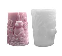 Bunny Mold - Resin Soap for Holiday Party | Silicone with Heat Resistant Design, 3d Cylinder Craft Mould, Plaster Ornament Maker, Wedding, Table Room, Dinner Decoration