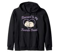 Bunny Mom Rabbit Rescue Adopt Don't Shop Bunny Foster Design Sweat à Capuche