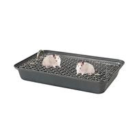 Bunny, Nid Pan | WC d'angle amovible - Cage d'entraînement réutilisable, entraîneur de propreté en acier inoxydable pour animaux de petite et moyenne taille
