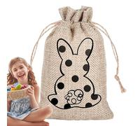 Bunny Ohrs Sac cadeau - Bag Draw String cadeau | Sac cadeau en forme de queue moelleuse Sac cadeau Hunt Bag Party Favbag Chocolat Sacs mignons pour les fuites d'anniversaire de Pâques, sacs à bijoux