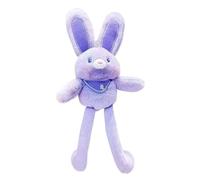 Bunny Peluche - Jouet en peluche de lapin à tirer - 28 cm - Pendentif lapin pour oreilles et jambes commutables - Porte-clés doux fait à la main pour sacs et clés