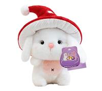 Bunny Plush - en peluche de Easter Mushroom Hat Soft Stuffed Doll, Easter Bunny Toy with Mushroom Hat | Soft Stuffed Rabbit Doll for Kids Boys Girls | Nursery, Home, Desk, Sofa, Bed, Playroom