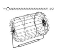 Bunny Porte-foin en acier inoxydable pour petits animaux | Organisateur de nourriture avec rangement et distributeur pour petits animaux comme les hamsters, les rongeurs et les habitants des prairies
