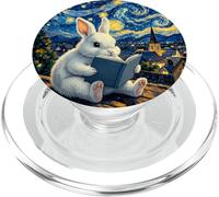 Bunny Rabbit Livre de Lecture Nuit étoilée - Bibliothèque PopSockets PopGrip pour MagSafe
